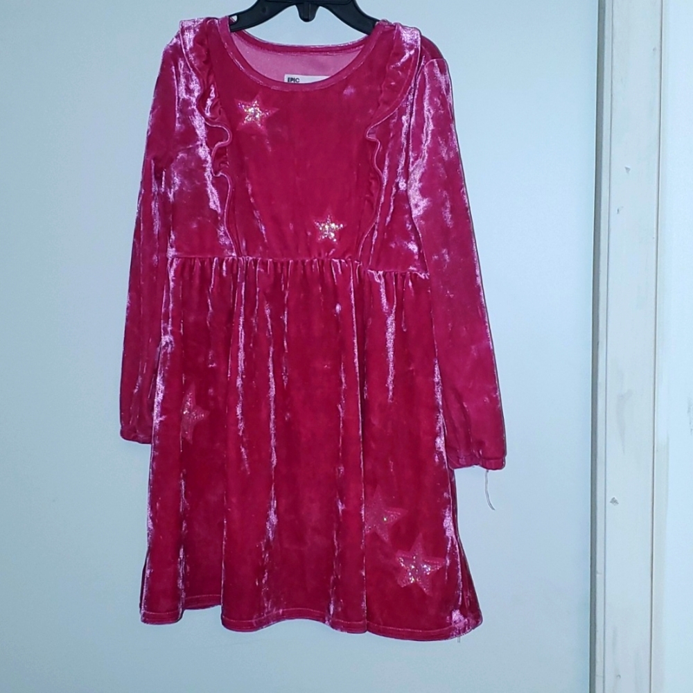 Epic Threads Velvet Pink Dress 4T